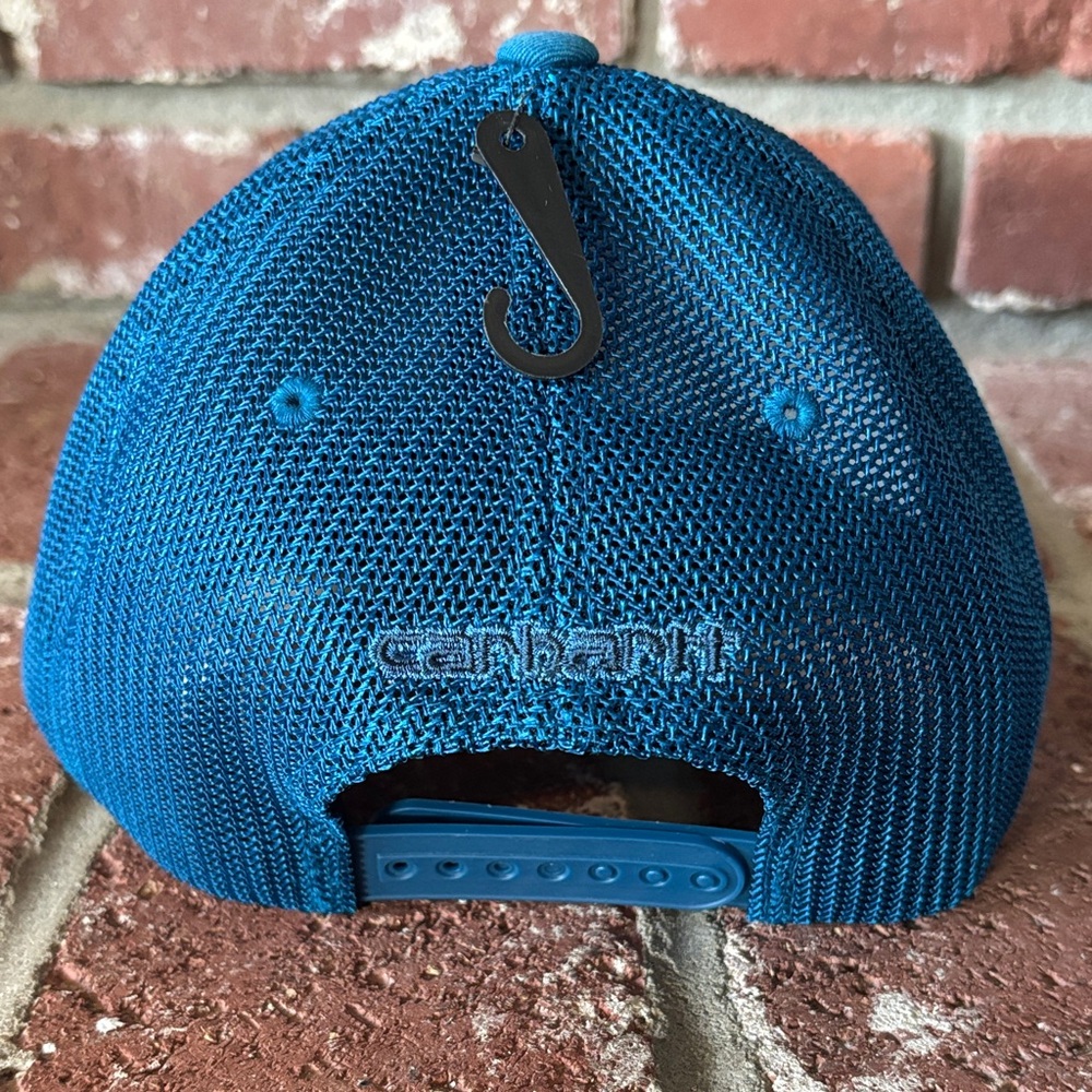Carhartt Bright Blue Mesh-Back Flexfit Trucker Hat - Picture 5 of 9